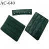 Agrafe attache 76 mm rallonge de soutien-gorge 3 rangées 4 crochets largeur 76 mm hauteur 57 mm couleur vert sapin