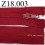 fermeture éclair longueur 18 cm couleur rouge non séparable zip nylon largeur 2.5 cm