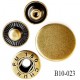 bouton pression 10 mm métal couleur laiton diamètre 10 mm ensemble de 4 pièces par bouton