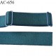Bretelle 16 mm lingerie SG couleur vert ou fleur de lagune brillant haut de gamme 2 barrettes longueur 42 cm prix à la pièce