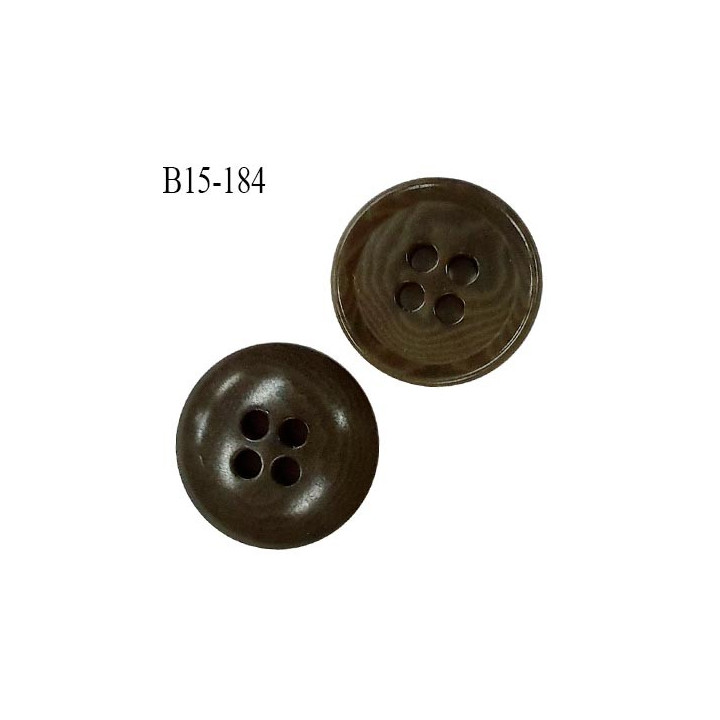 Bouton 15 mm haut de gamme couleur vert marbré 4 trous diamètre 15 mm épaisseur 3.5 mm prix à l'unité