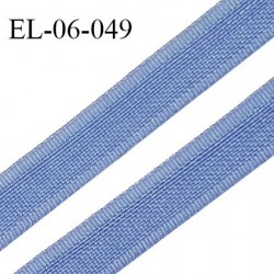 Elastique 6 mm fin spécial lingerie couleur bleu aigue marine grande marque fabriqué en France largeur 6 mm prix au mètre