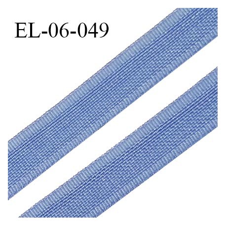 Elastique 6 mm fin spécial lingerie couleur bleu aigue marine grande marque fabriqué en France largeur 6 mm prix au mètre