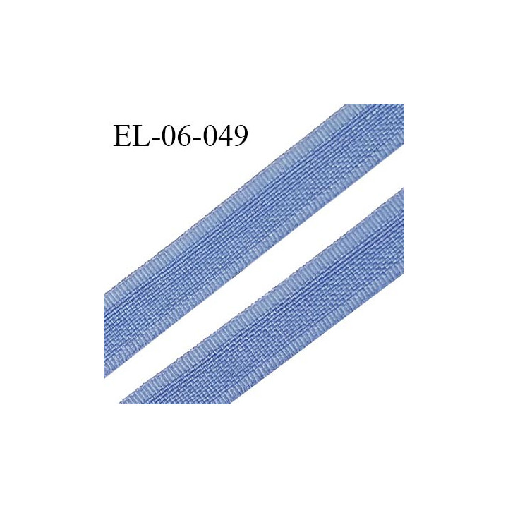 Elastique 6 mm fin spécial lingerie couleur bleu aigue marine grande marque fabriqué en France largeur 6 mm prix au mètre