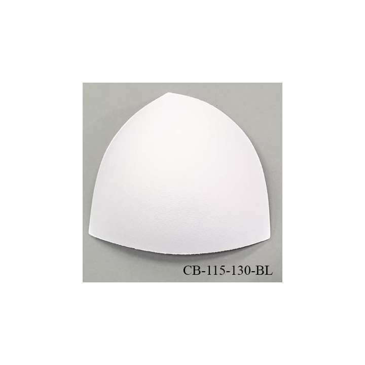 Coque triangle taille bonnet 115/130 couleur blanc haut de gamme prix à la pièce