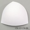 Coque triangle taille bonnet 115/130 couleur blanc haut de gamme prix à la pièce