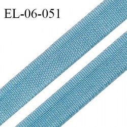Elastique 6 mm fin spécial lingerie couleur bleu polaire grande marque fabriqué en France largeur 6 mm prix au mètre