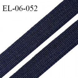 Elastique 6 mm fin spécial lingerie couleur bleu marine grande marque fabriqué en France largeur 6 mm prix au mètre