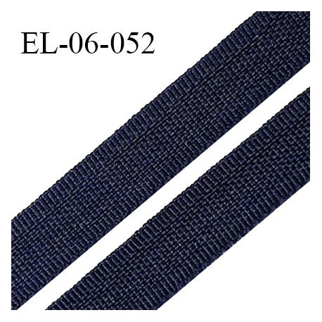 Elastique 6 mm fin spécial lingerie couleur bleu marine grande marque fabriqué en France largeur 6 mm prix au mètre