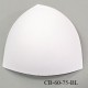 Coque triangle taille bonnet 60/75 couleur blanc haut de gamme prix à la pièce