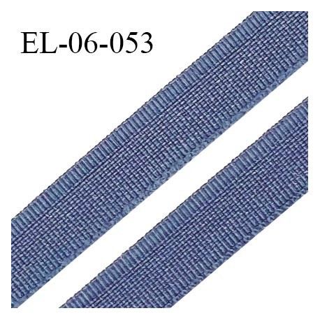 Elastique 6 mm fin spécial lingerie couleur encre bleue grande marque fabriqué en France largeur 6 mm prix au mètre