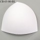 Coque triangle taille bonnet 65/80 couleur blanc haut de gamme prix à la pièce