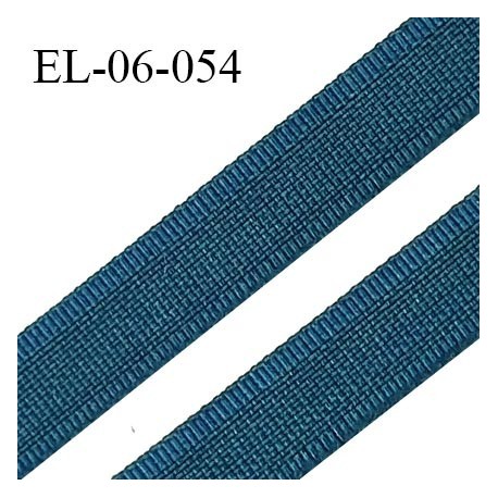 Elastique 6 mm fin spécial lingerie couleur fleur de lagune grande marque fabriqué en France largeur 6 mm prix au mètre