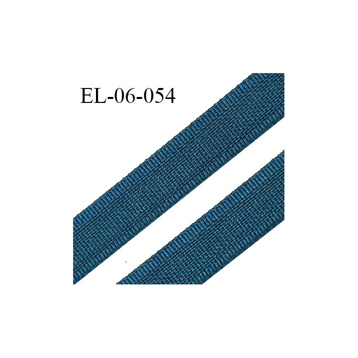 Elastique 6 mm fin spécial lingerie couleur fleur de lagune grande marque fabriqué en France largeur 6 mm prix au mètre