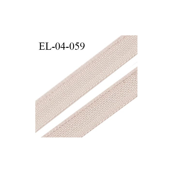 Elastique 6 mm fin spécial lingerie couleur brume rosée grande marque fabriqué en France largeur 6 mm prix au mètre