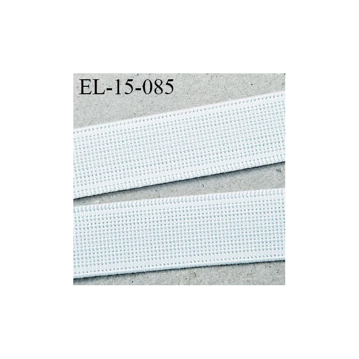 Elastique 15 mm petit grain couleur naturel forte élasticité fabriqué en France largeur 15 mm prix  au mètre
