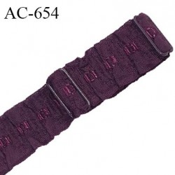Bretelle lingerie SG 20 mm haut de gamme 2 barrettes thermolaqué couleur iris largeur 17 mm longueur 40 cm prix à l'unité