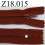 fermeture éclair longueur 18 cm couleur marron non séparable zip nylon largeur 2.5 cm