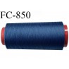 CONE de 5000 m de fil mousse polyamide fil n° 125 couleur bleu longueur de 5000 mètres bobiné en France