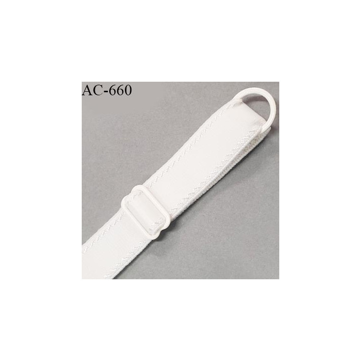 Bretelle 16 mm lingerie SG couleur naturel très haut de gamme finition avec 1 barrette + 1 anneau prix à la pièce