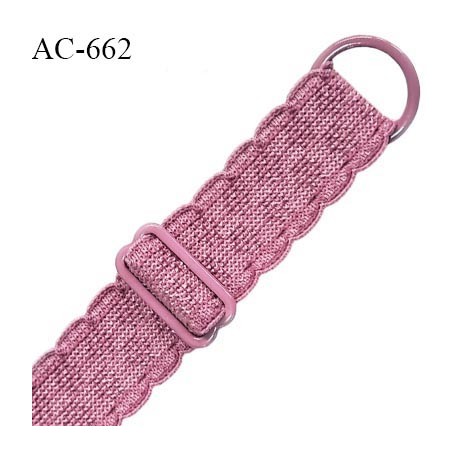 Bretelle 20 mm lingerie SG couleur rose ballerine très haut de gamme grande marque longueur 30.5 cm prix à la pièce
