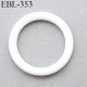 Anneau de réglage 12 mm en pvc couleur blanc diamètre intérieur 14 mm diamètre extérieur 17.5 mm épaisseur 2 mm