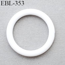 Anneau de réglage 12 mm en pvc couleur blanc diamètre intérieur 14 mm  diamètre extérieur 17.5 mm épaisseur 2 mm