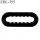 Réglette 12 mm réglage de bretelle soutien gorge pvc noir avec picot pour bloquer la bretelle largeur intérieur 12 mm