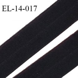 Elastique lingerie 14 mm pré plié haut de gamme couleur noir largeur 14 mm prix au mètre