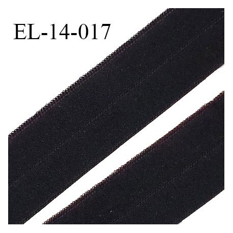 Elastique lingerie 14 mm pré plié haut de gamme couleur noir largeur 14 mm prix au mètre