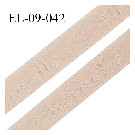Elastique 9 mm lingerie haut de gamme couleur dune inscription Chantelle largeur 9 mm prix au mètre
