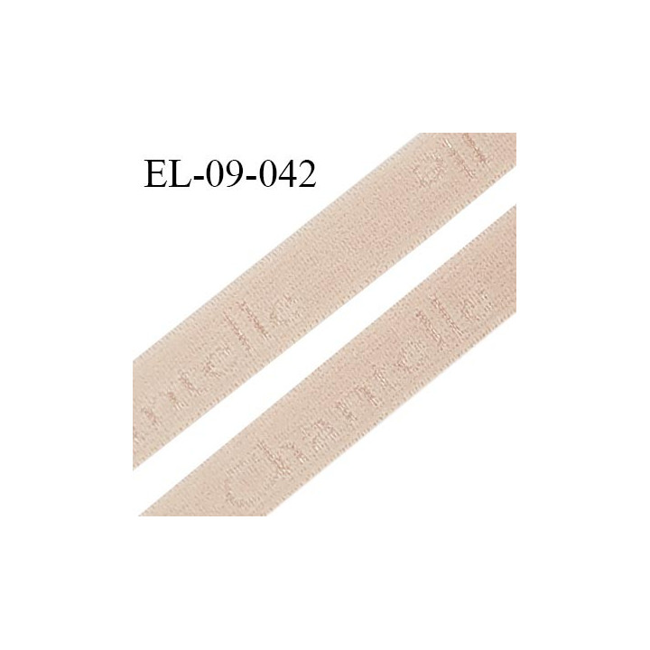 Elastique 9 mm lingerie haut de gamme couleur dune inscription Chantelle largeur 9 mm prix au mètre