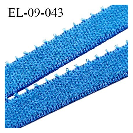 Elastique 9 mm picot lingerie haut de gamme couleur bleu roy Fabrication en France largeur 9 mm prix au mètre