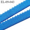 Elastique 9 mm picot lingerie haut de gamme couleur bleu roy Fabrication en France largeur 9 mm prix au mètre