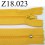 fermeture éclair longueur 18 cm couleur jaune non séparable zip nylon largeur 2.5 cm