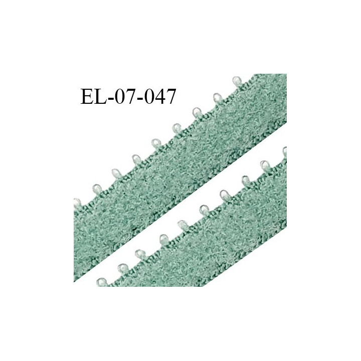 Elastique 7 mm bretelle et lingerie couleur vert laurier largeur 7 mm haut de gamme Fabriqué en France prix au mètre