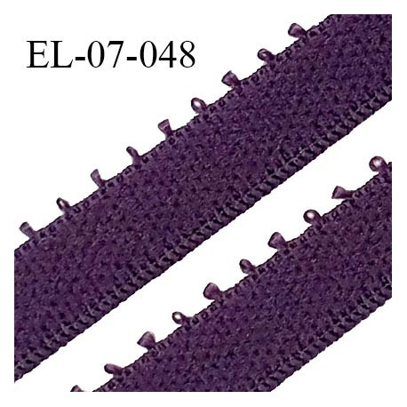 Elastique 7 mm bretelle et lingerie couleur violet largeur 7 mm haut de gamme Fabriqué en France prix au mètre