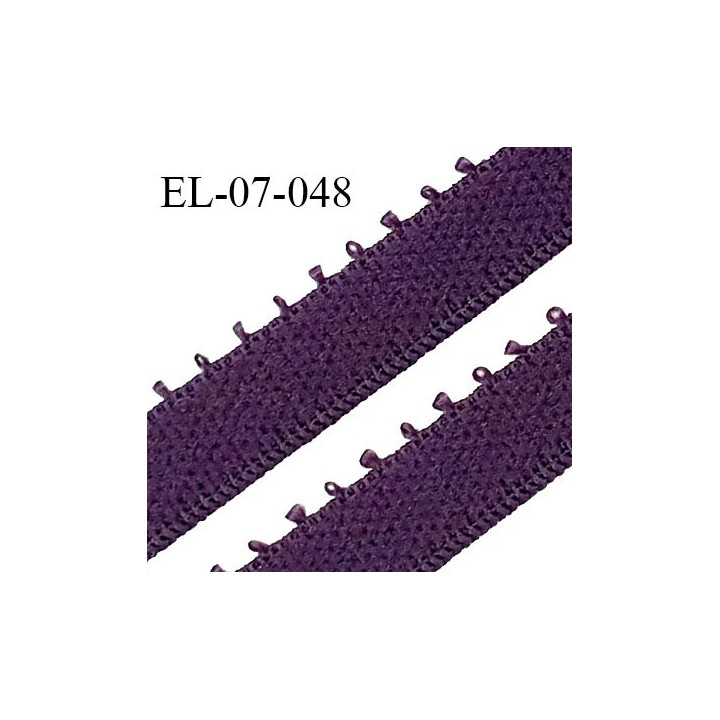 Elastique 7 mm bretelle et lingerie couleur violet largeur 7 mm haut de gamme Fabriqué en France prix au mètre