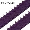 Elastique 7 mm bretelle et lingerie couleur violet largeur 7 mm haut de gamme Fabriqué en France prix au mètre