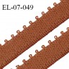 Elastique 7 mm bretelle et lingerie couleur terracotta largeur 7 mm haut de gamme Fabriqué en France prix au mètre