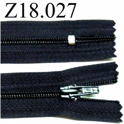 fermeture zip à glissière longueur 18 cm couleur anthracite non séparable zip nylon largeur 2.5 cm