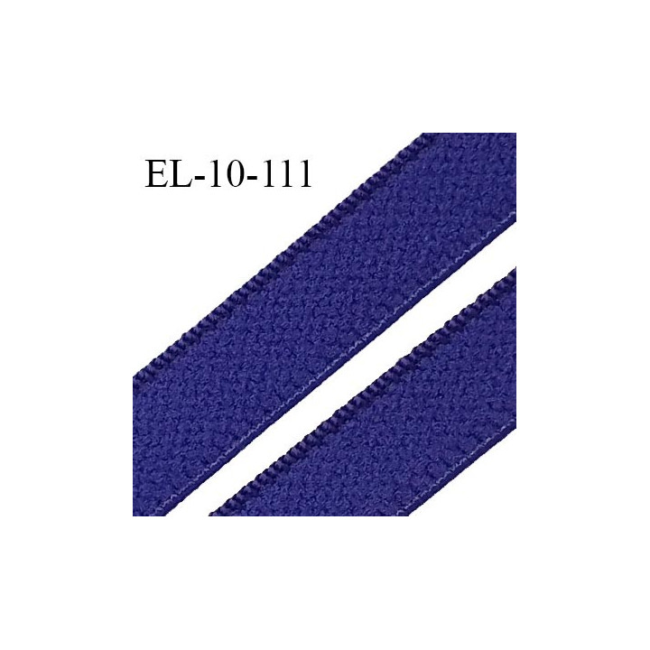 Elastique 10 mm lingerie haut de gamme fabriqué en France couleur bleu électrique élastique souple largeur 10 mm prix au mètre