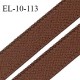 Elastique 10 mm lingerie haut de gamme fabriqué en France couleur marron chocolat élastique souple largeur 10 mm prix au mètre