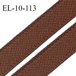 Elastique 10 mm lingerie couture haut de gamme fabriqué en France couleur marron chocolat souple largeur 10 mm prix au mètre