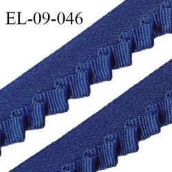 Elastique 9 mm bretelle lingerie haut de gamme Fabriqué en France couleur bleu prix au mètre