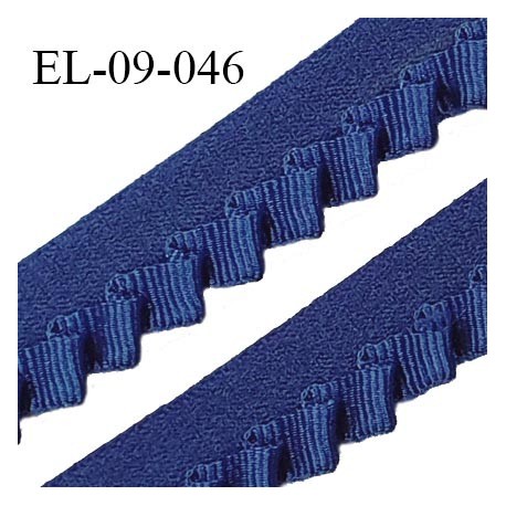 Elastique 9 mm bretelle lingerie haut de gamme Fabriqué en France couleur bleu prix au mètre