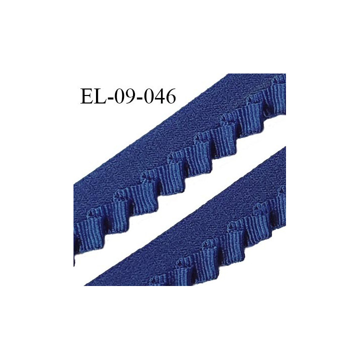 Elastique 9 mm bretelle lingerie haut de gamme Fabriqué en France couleur bleu prix au mètre