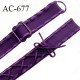 Bretelle lingerie SG 16 mm très haut de gamme couleur chianti aubergine laçage  1 barrette + 1 anneau prix à l'unité