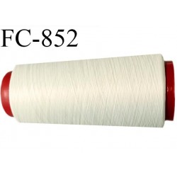 Cone 5000 m de fil mousse polyester fil n° 110 couleur crème sable des iles cone de 5000 mètres bobiné en France