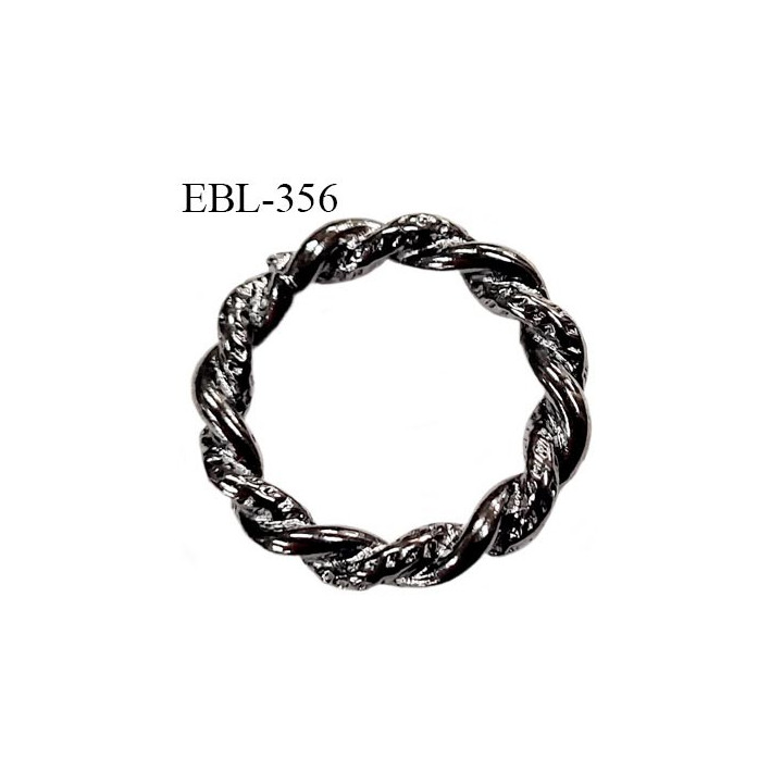 Anneau métallique 13 mm couleur acier canon de fusil pour soutien gorge diamètre intérieur 13 mm prix à l'unité haut de gamme
